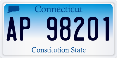 CT license plate AP98201