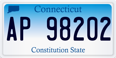 CT license plate AP98202