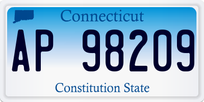 CT license plate AP98209