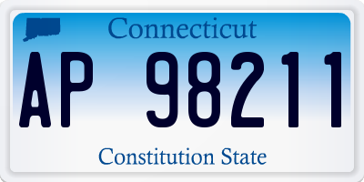 CT license plate AP98211