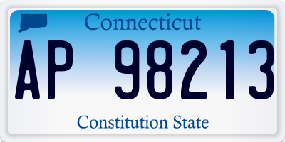 CT license plate AP98213