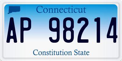 CT license plate AP98214