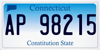 CT license plate AP98215