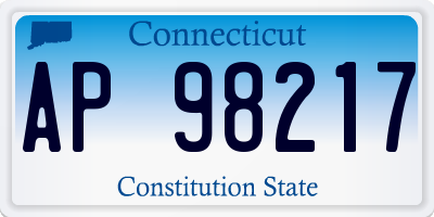 CT license plate AP98217