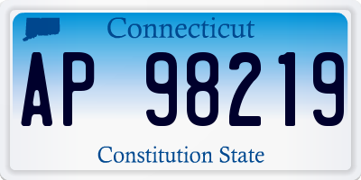 CT license plate AP98219