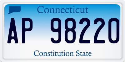 CT license plate AP98220