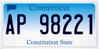 CT license plate AP98221