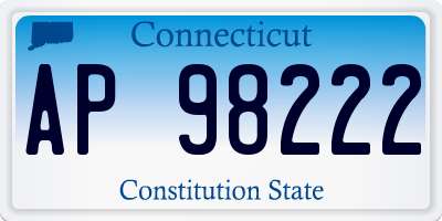 CT license plate AP98222