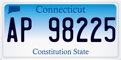 CT license plate AP98225