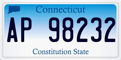 CT license plate AP98232