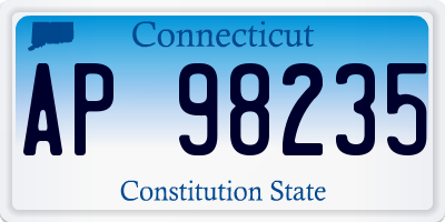 CT license plate AP98235