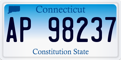 CT license plate AP98237