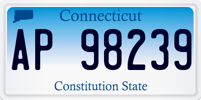 CT license plate AP98239