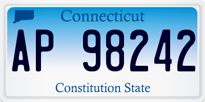 CT license plate AP98242