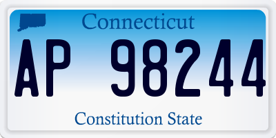 CT license plate AP98244