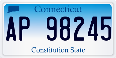 CT license plate AP98245