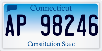 CT license plate AP98246