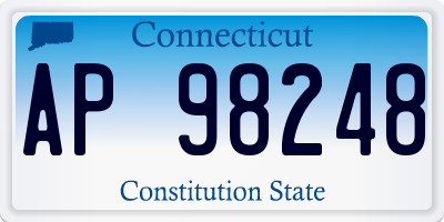 CT license plate AP98248