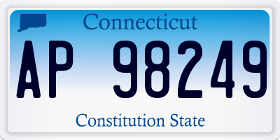 CT license plate AP98249