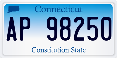 CT license plate AP98250