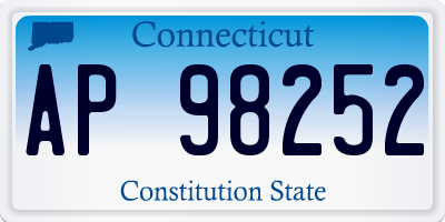 CT license plate AP98252