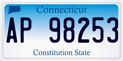 CT license plate AP98253