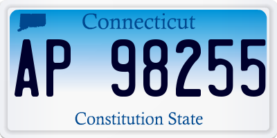 CT license plate AP98255