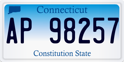 CT license plate AP98257