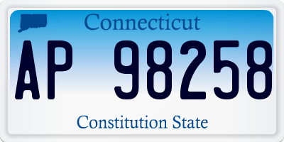 CT license plate AP98258