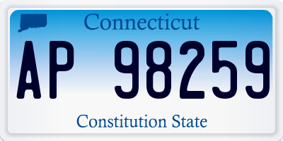 CT license plate AP98259