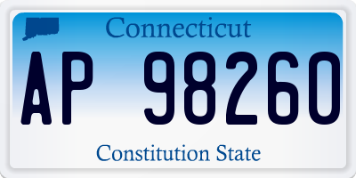 CT license plate AP98260