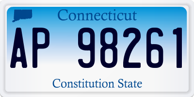 CT license plate AP98261