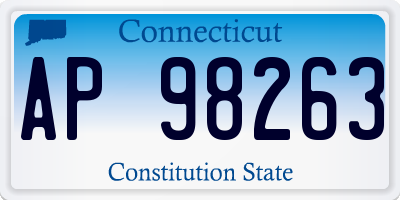 CT license plate AP98263