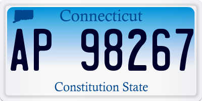 CT license plate AP98267