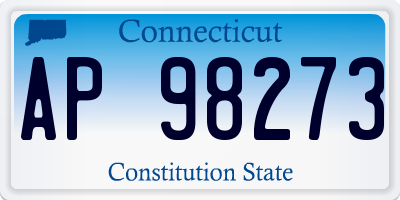 CT license plate AP98273