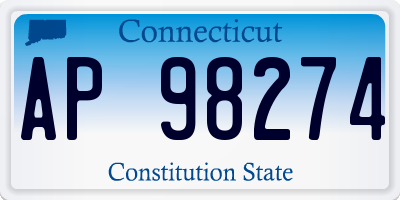 CT license plate AP98274