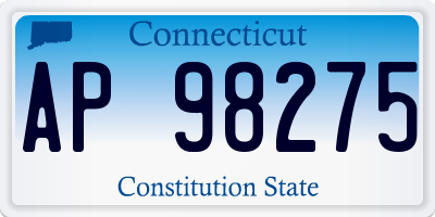 CT license plate AP98275