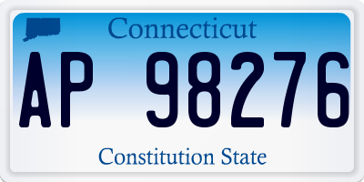 CT license plate AP98276