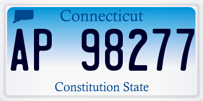 CT license plate AP98277