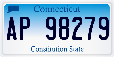 CT license plate AP98279