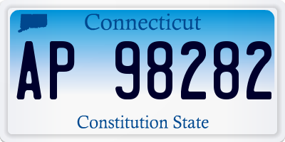 CT license plate AP98282