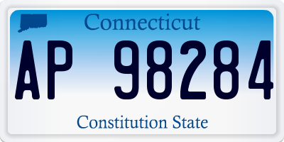 CT license plate AP98284