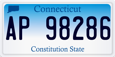 CT license plate AP98286