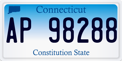 CT license plate AP98288