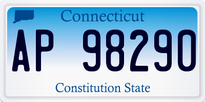 CT license plate AP98290