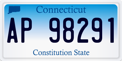 CT license plate AP98291