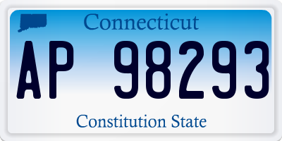 CT license plate AP98293