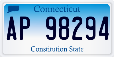 CT license plate AP98294