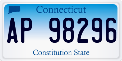 CT license plate AP98296