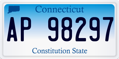 CT license plate AP98297